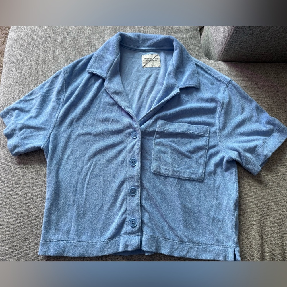 abercrombie and fitch terry cloth top